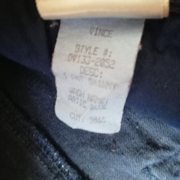 Vince Blue 5 Pocket Skinny Jeans Size 27 - Picture 9 of 13